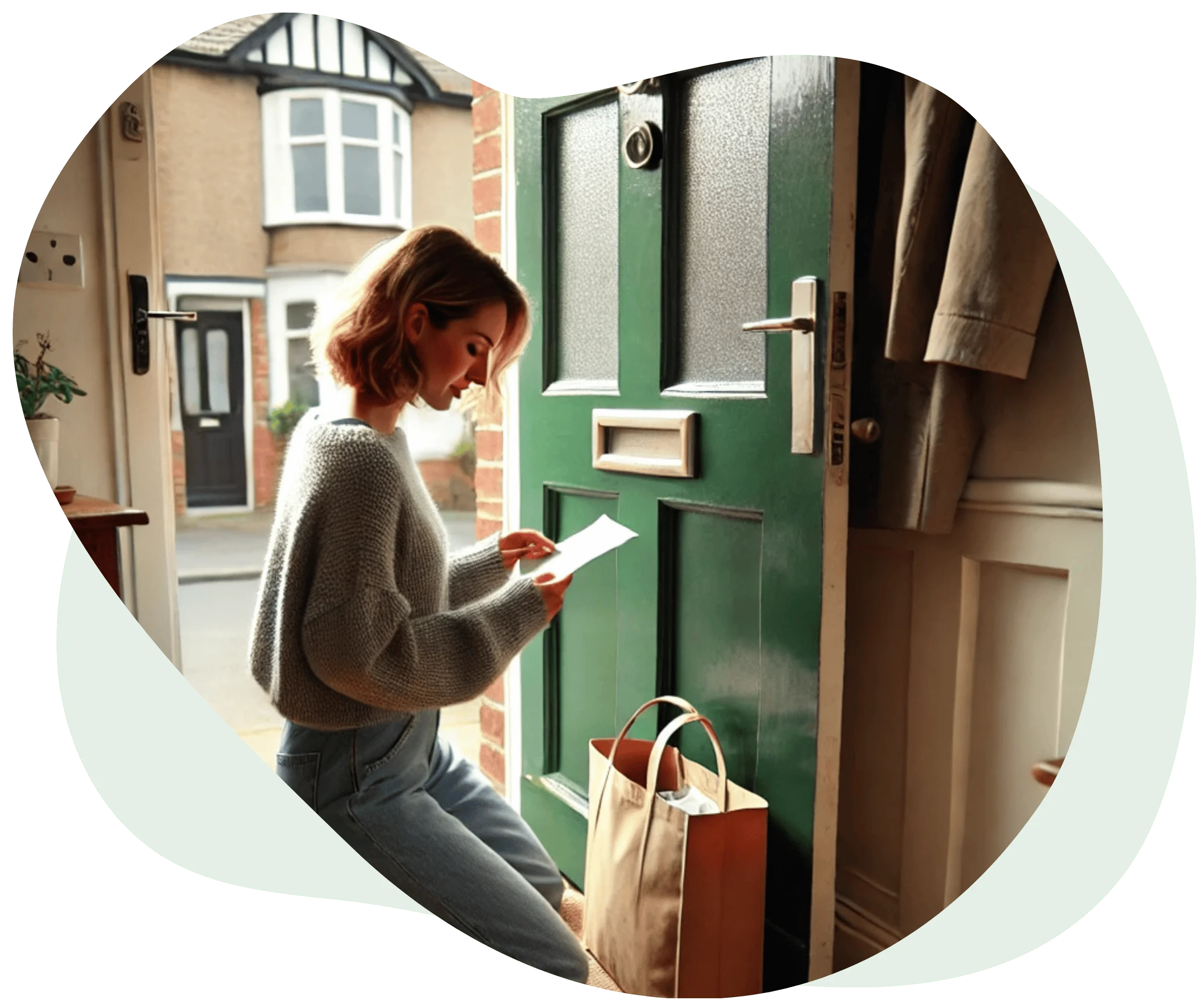 Getting letter through the door